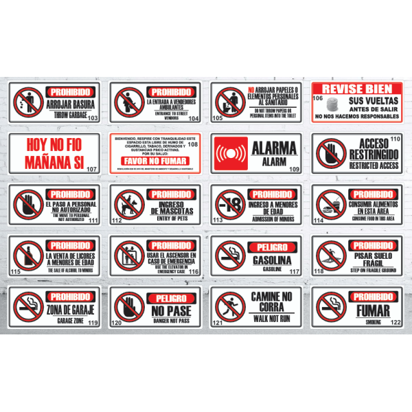 SEÑALES DE PROHIBICIÓN - Imagen 2